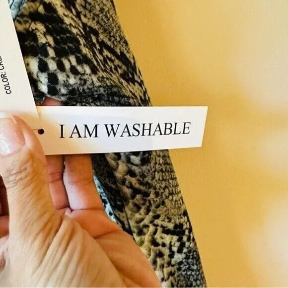 Shelby & Palmer Women's Snakeskin Polyurethane Mini Dress Size 20W - Picture 9 of 11